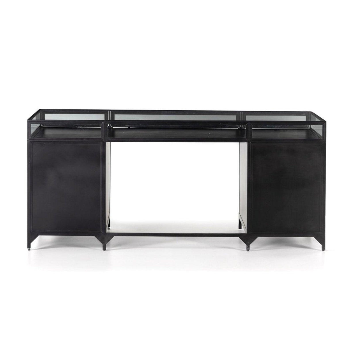 Four Hands Shadow Box Executive Desk
