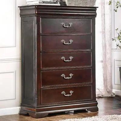 Furniture Of America Mandura Bedroom Set in Cherry Finish Furniture of America