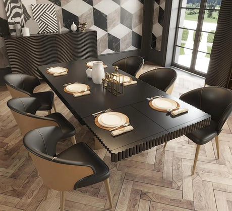 Glam Shiny Dining Room Set By Esf Furniture - ESF Furniture