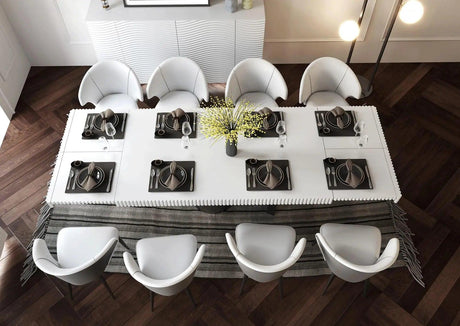 Glam Shiny Dining Room Set By Esf Furniture - ESF Furniture