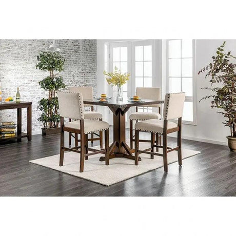 Glenbrook 5-Piece Counter Height Dining Set by Furniture of America Furniture of America