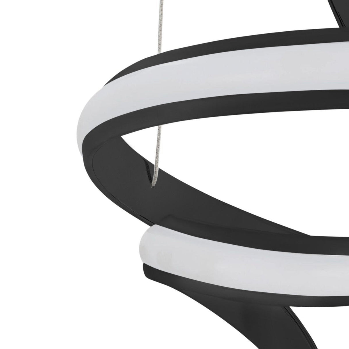 Hamburg LED Chandelier // Black - Home Elegance USA