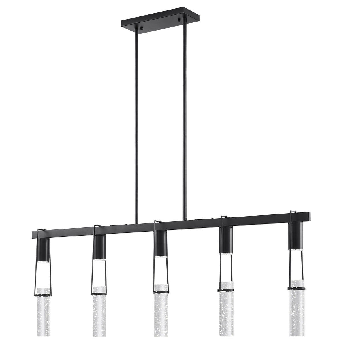 Harmony 5 Light Chandelier // Matte Black - Home Elegance USA