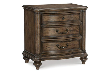 Homelegance - Heath Court Night Stand In Brown Oak - 1682-N
