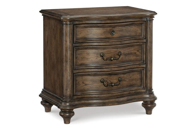 Homelegance - Heath Court Night Stand In Brown Oak - 1682-N