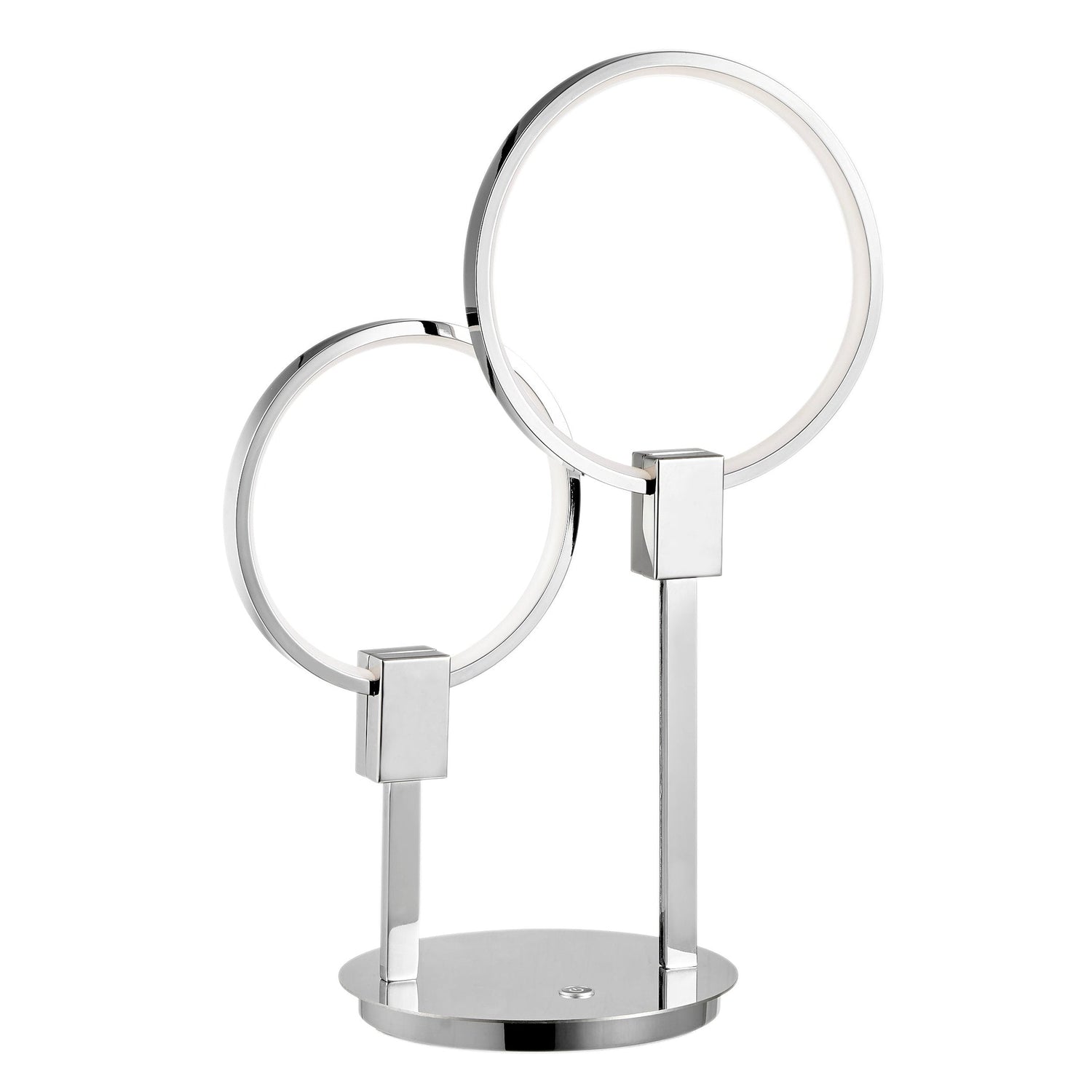 Hong Kong LED Tall Table Lamp //  Chrome - Home Elegance USA
