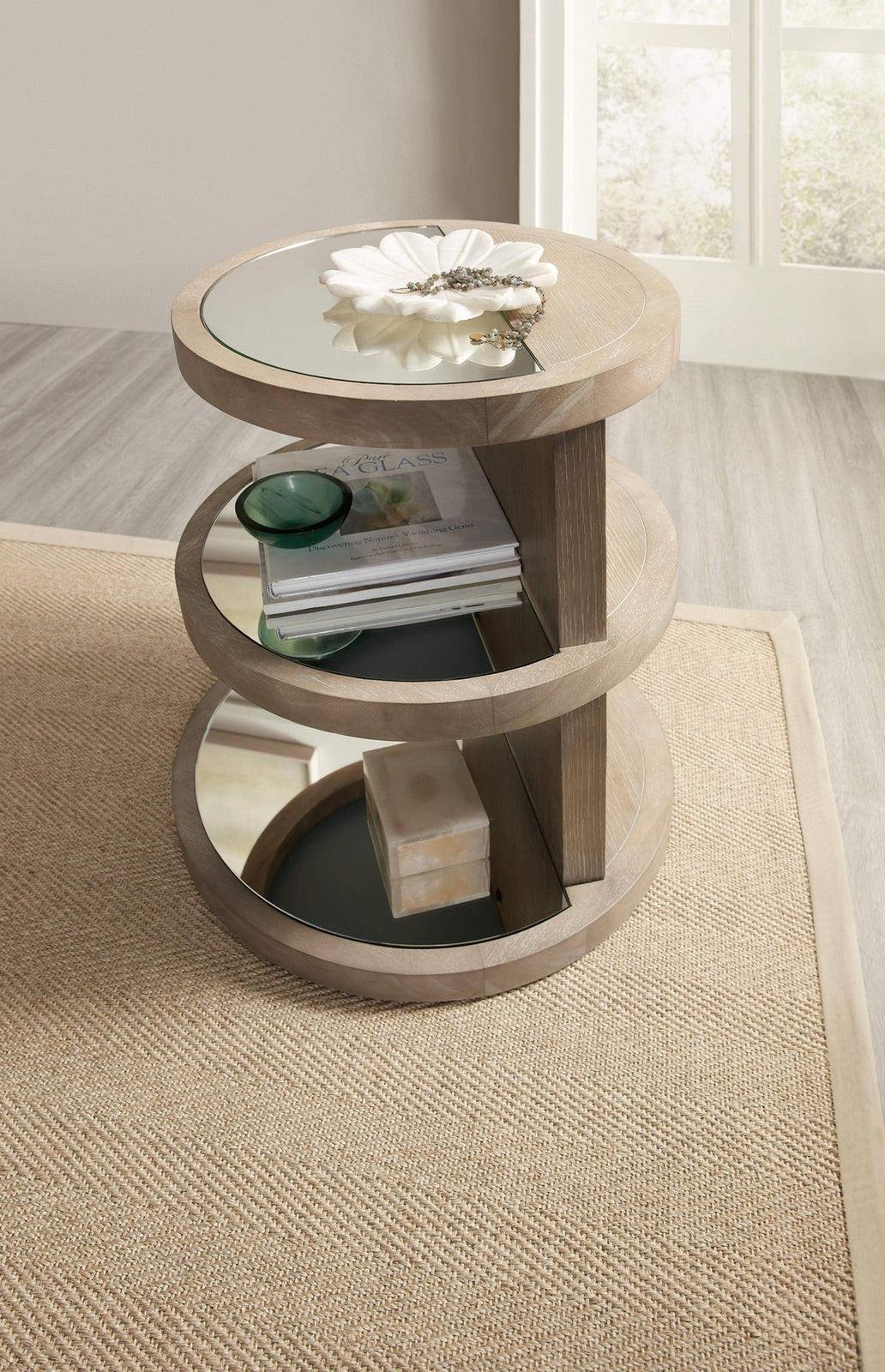 Affinity Round End Table | Hooker | Home Elegance USA