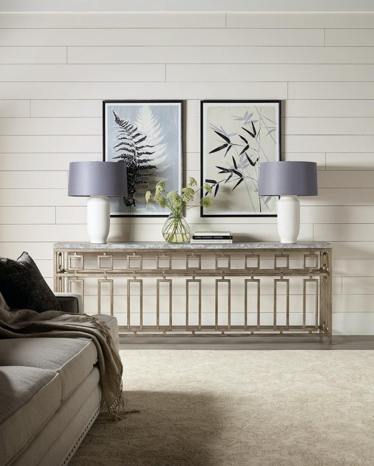 Alfresco Lapilli Console Table | Hooker | Home Elegance USA