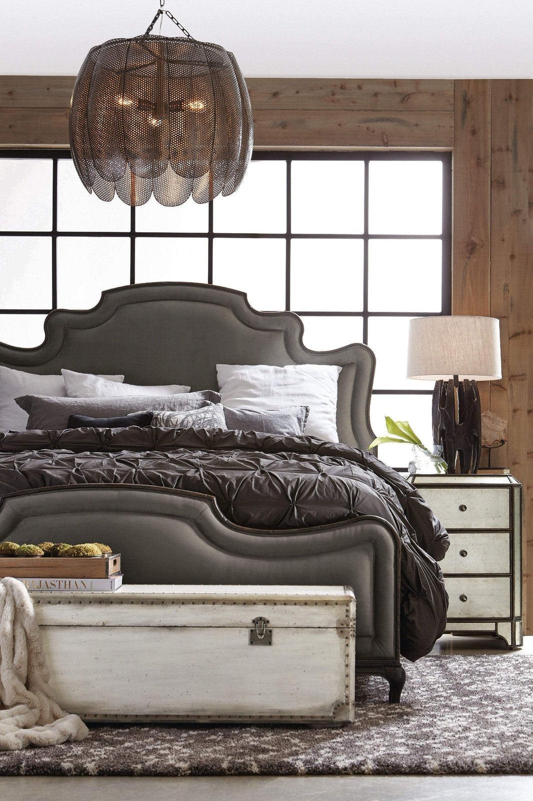 Arabella Mirrored Three - Drawer Nightstand | Hooker | Home Elegance USA