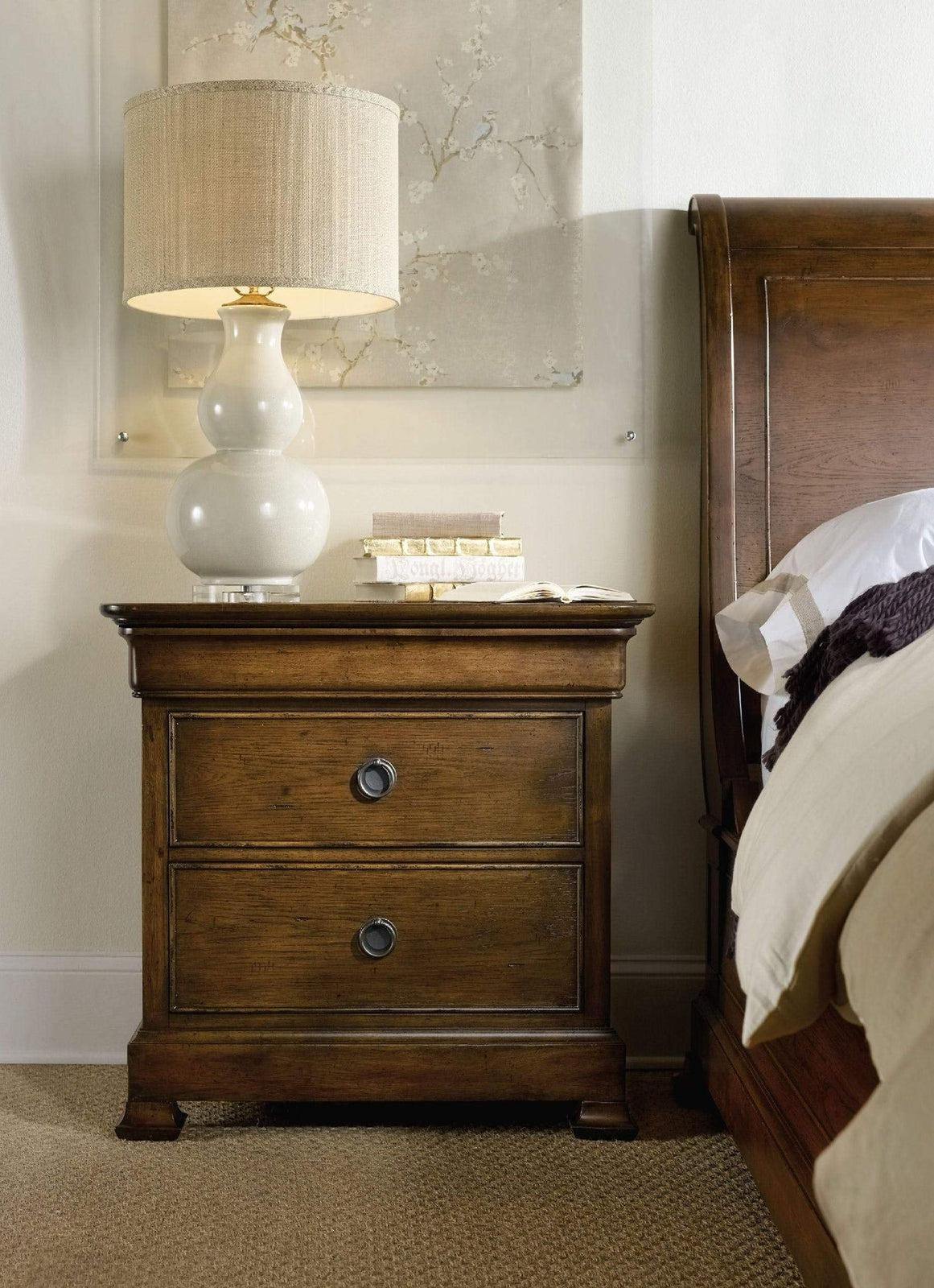 Archivist Two Drawer Nightstand | Hooker | Home Elegance USA