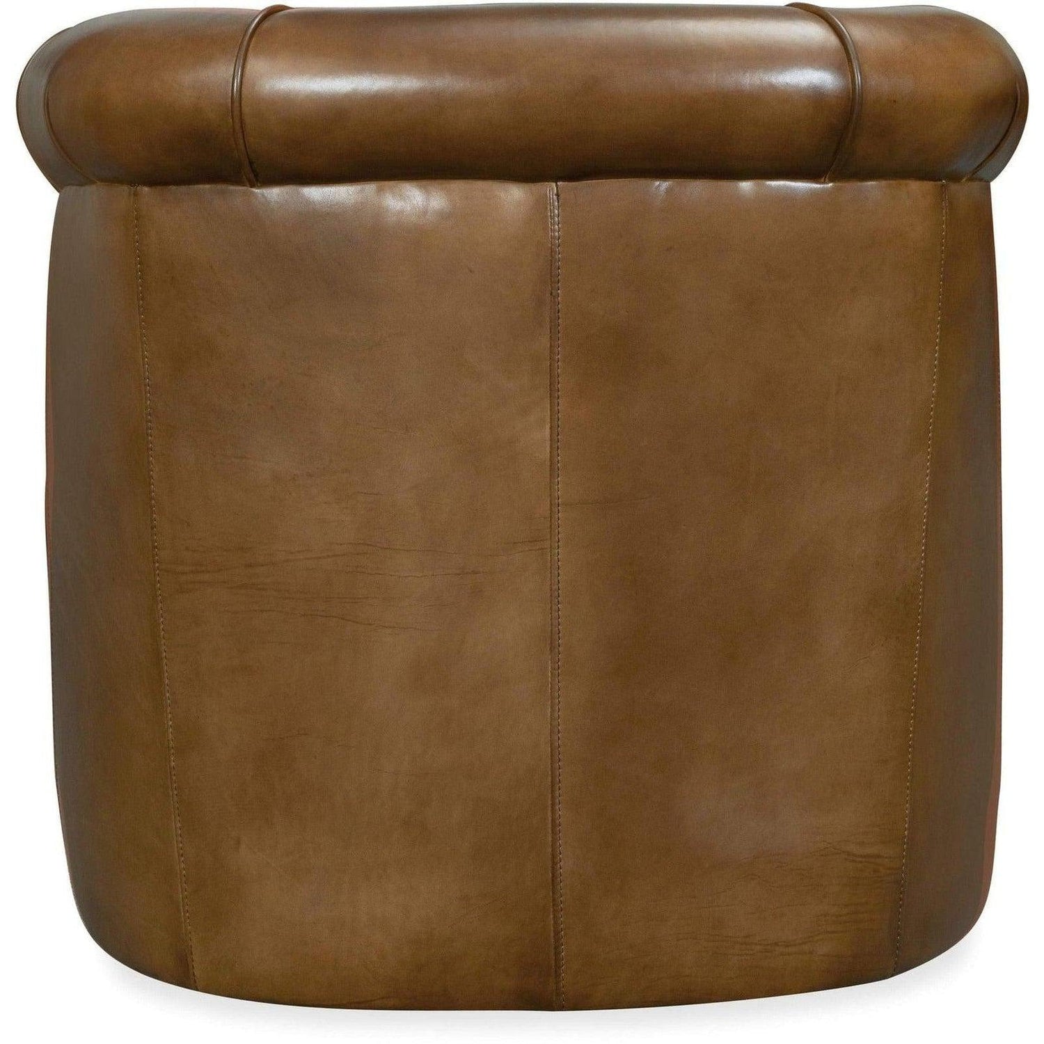Axton Swivel Leather Club Chair | Hooker | Home Elegance USA