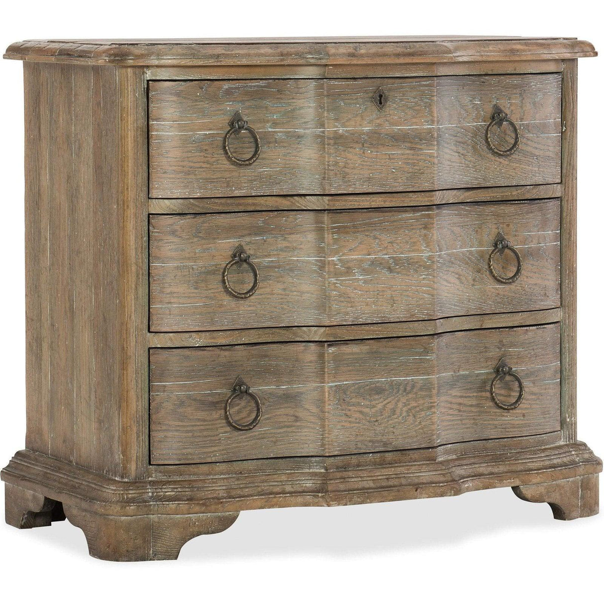 Boheme Bastogne Three - Drawer Nightstand | Hooker | Home Elegance USA