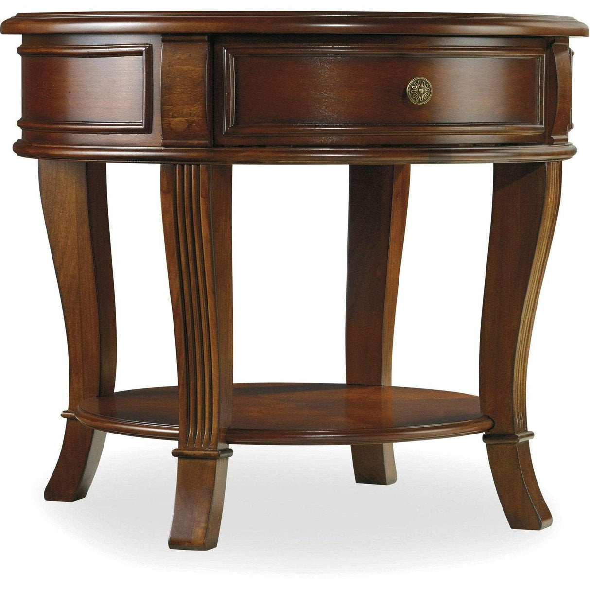 Brookhaven Round Lamp Table | Hooker | Home Elegance USA
