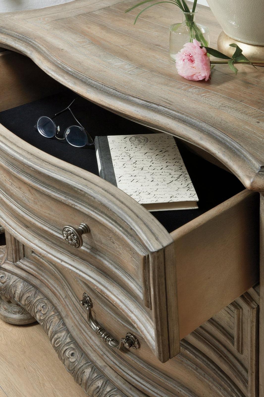 Castella Three Drawer Nightstand | Hooker | Home Elegance USA