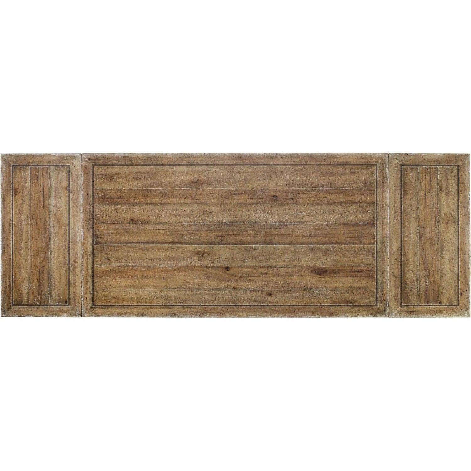 Hooker Furniture Chatelet Refectory Rectangle Trestle Dining Table With Two 22'' Leaves
