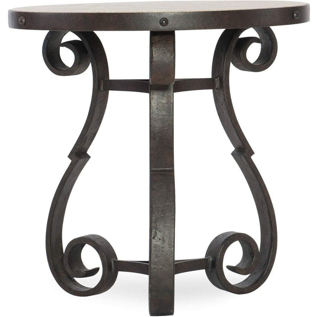 Hooker Furniture Luckenbach Metal And Stone End Table