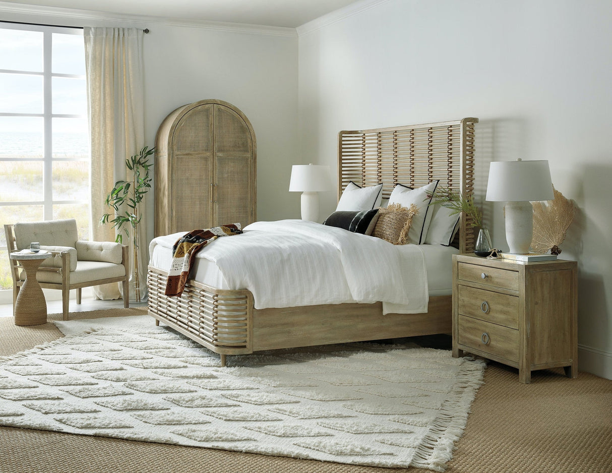 Surfrider Shelter Bed in Driftwood with Hand-Tied Jute Rope | Hooker Furniture