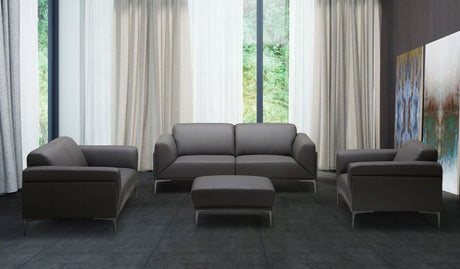 King Contemporary Sofa and Loveseat in Gray by J&M Furniture J&M Furniture