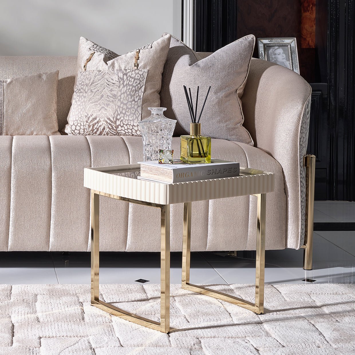 Michael Amini Lisbon Side Table - Home Elegance USA