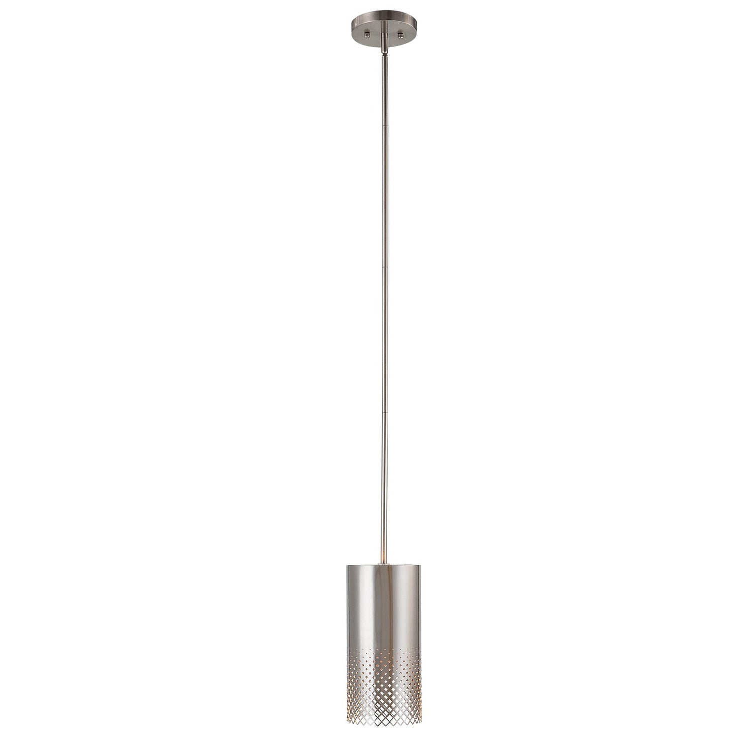 Uttermost Manheim 1 Light Nickel Cylinder Pendant - Home Elegance USA