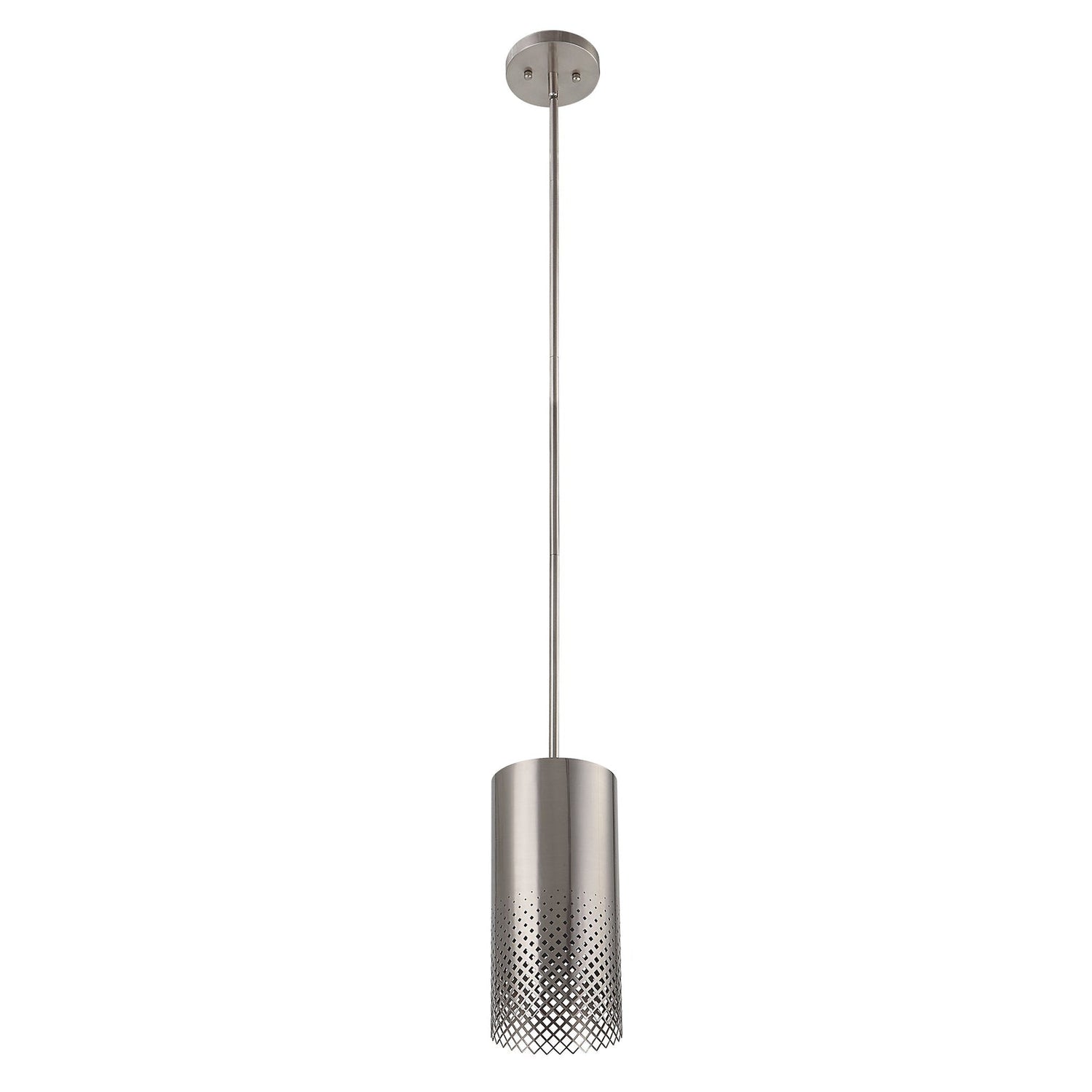 Uttermost Manheim 1 Light Nickel Cylinder Pendant - Home Elegance USA