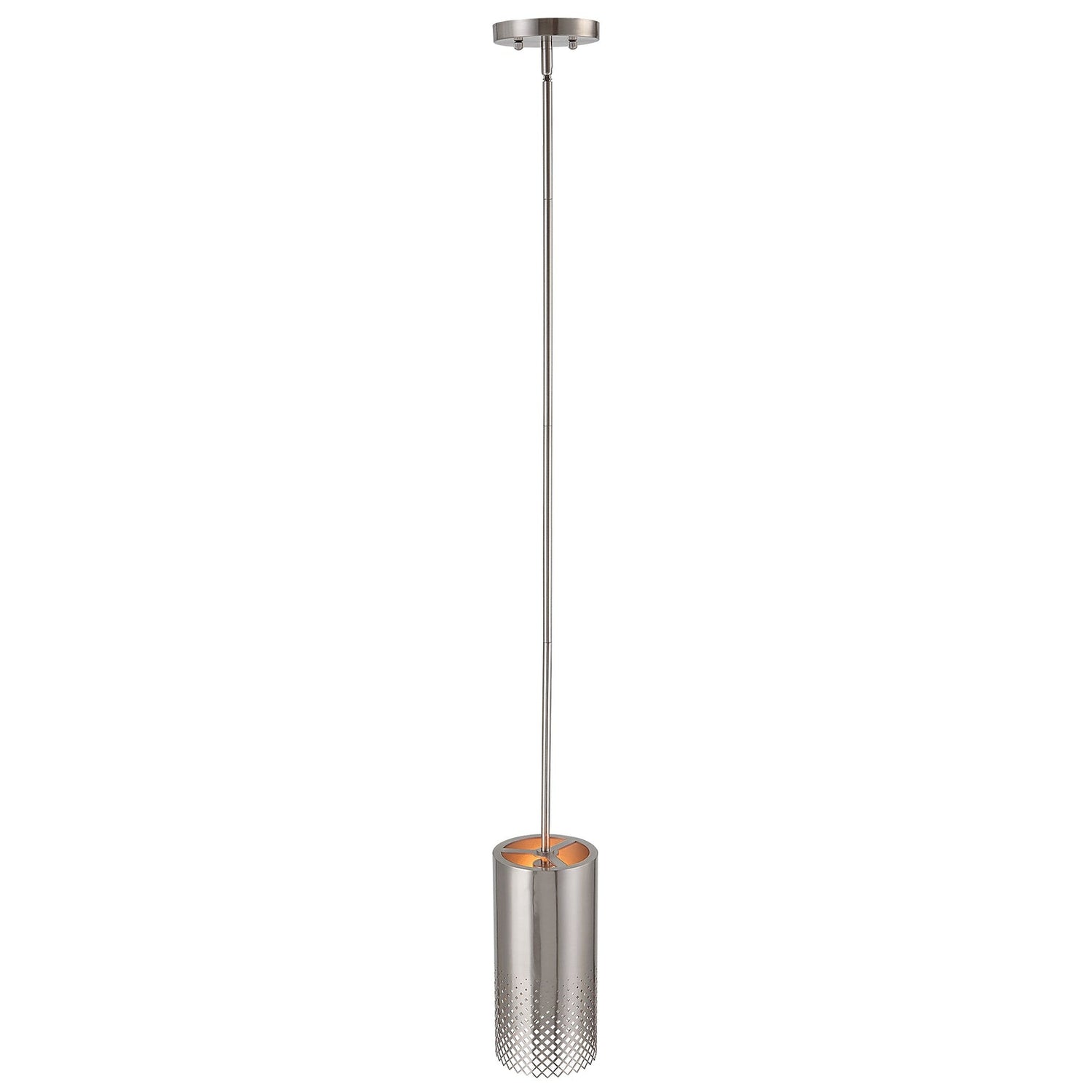 Uttermost Manheim 1 Light Nickel Cylinder Pendant - Home Elegance USA