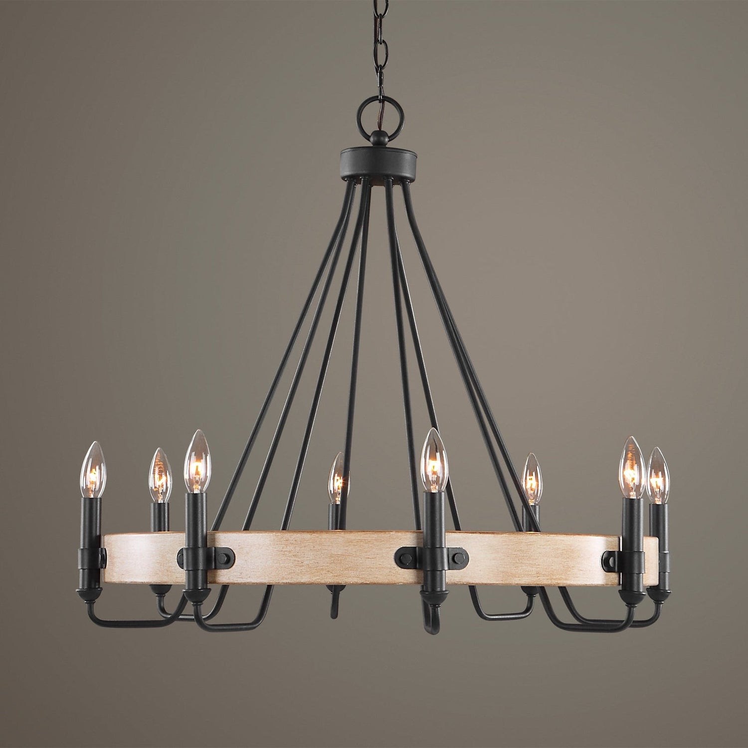Deschutes 8 Light Farmhouse Chandelier | Uttermost | Home Elegance USA