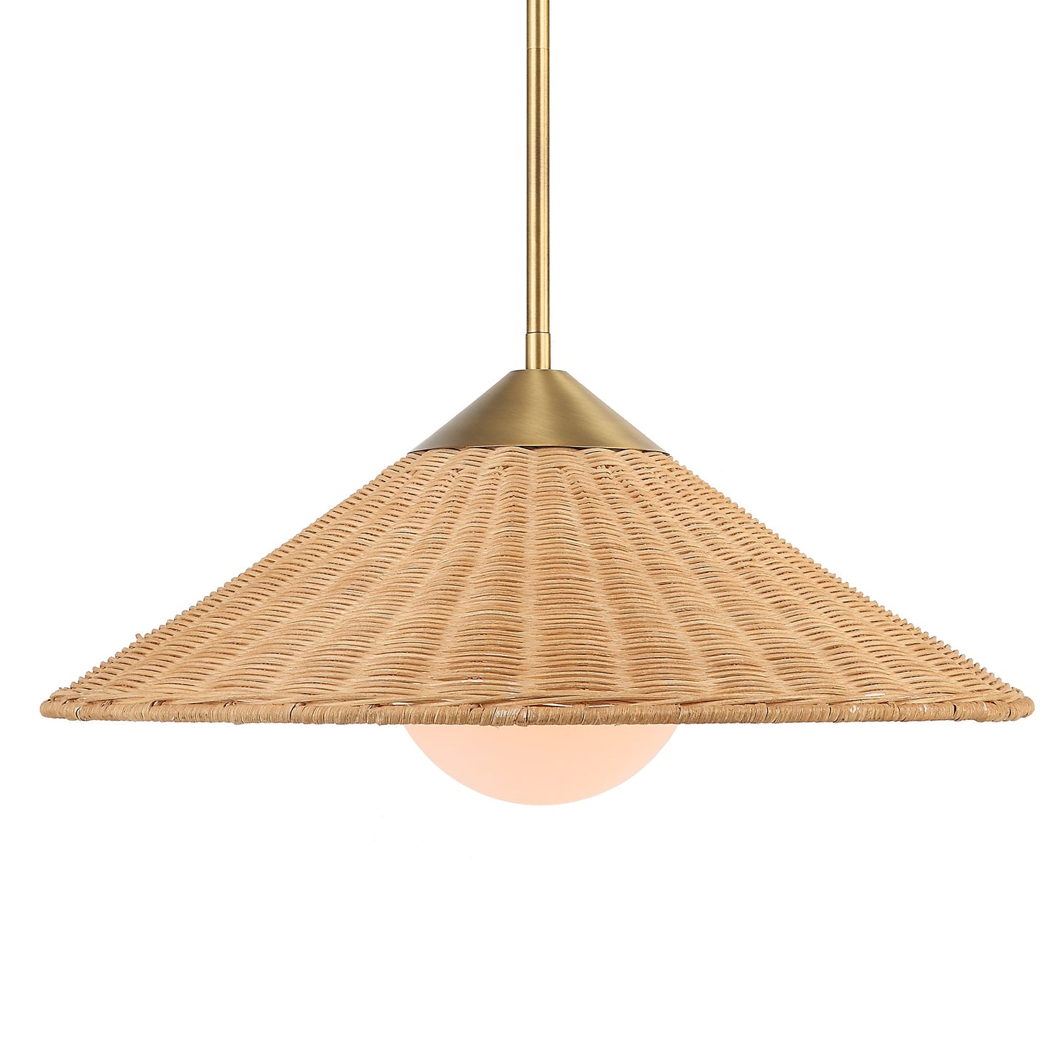Uttermost Phuvinh 1 Light Rattan Shade Pendant - Home Elegance USA