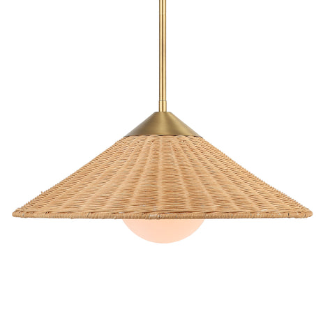Uttermost Phuvinh 1 Light Rattan Shade Pendant - Home Elegance USA