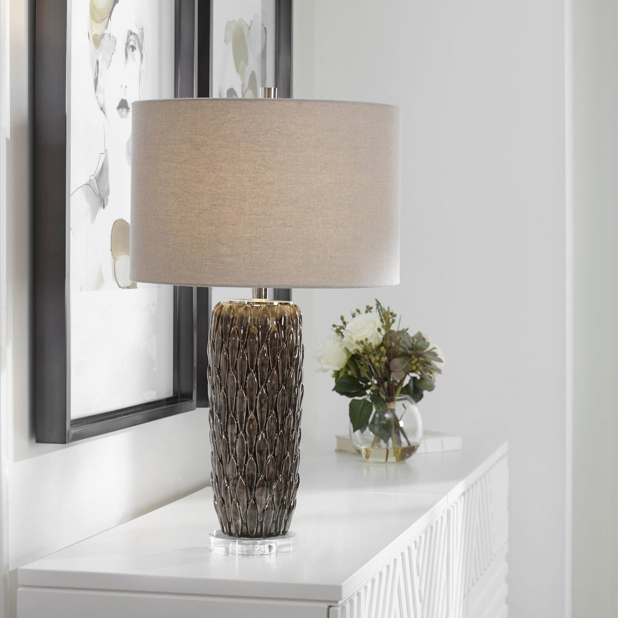 Uttermost Nettle Textured Table Lamp - Home Elegance USA