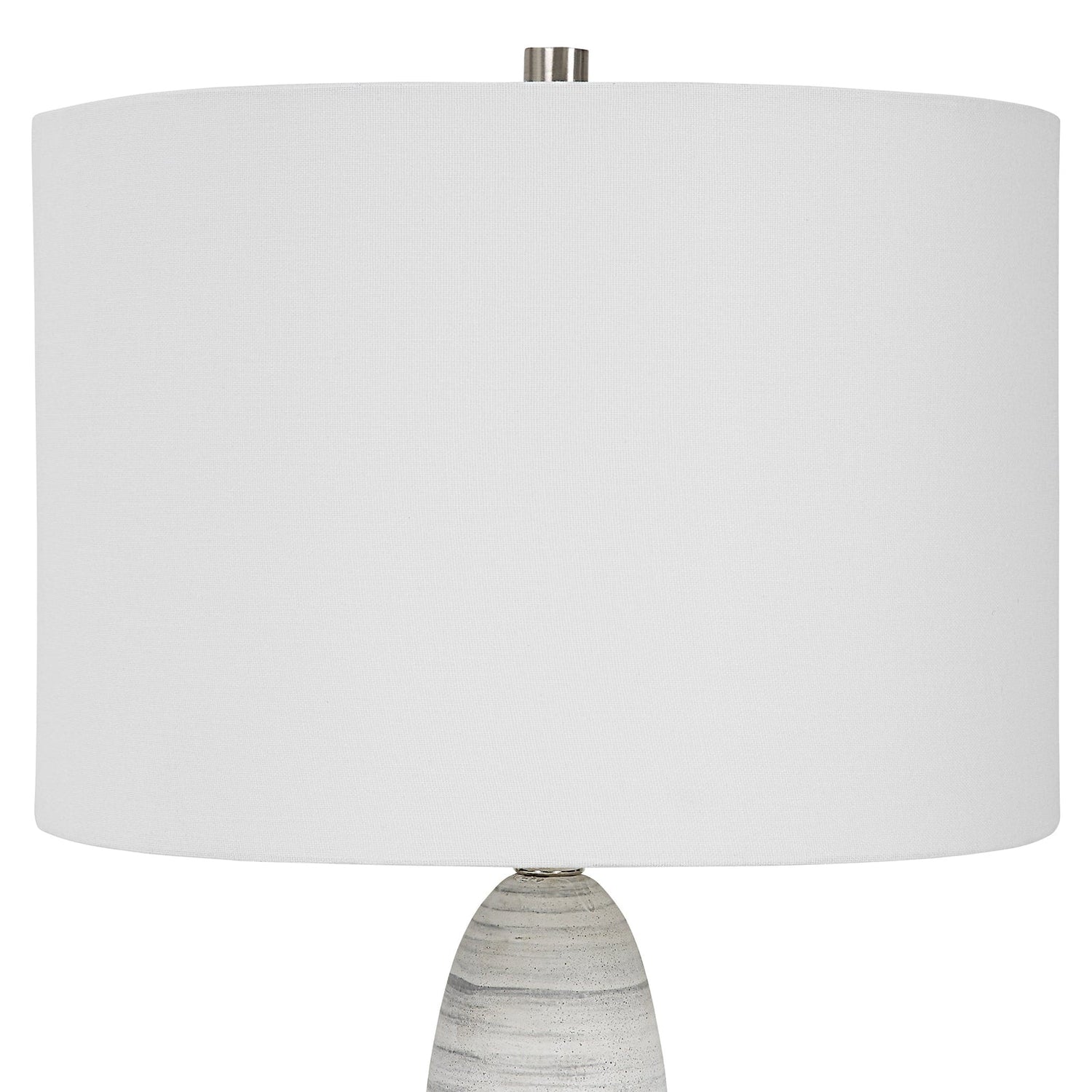 Uttermost Levadia Matte White Table Lamp - Home Elegance USA