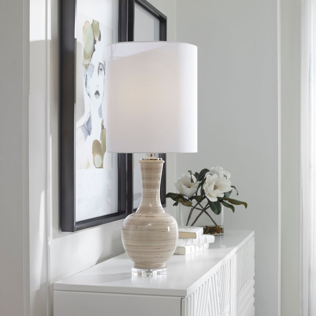 Uttermost Chalice Striped Table Lamp - Home Elegance USA