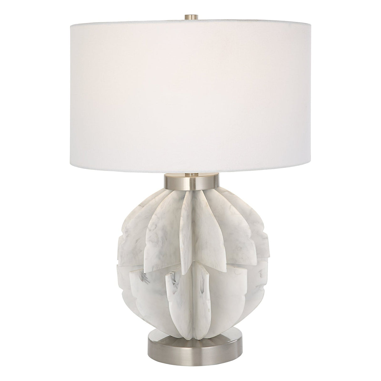 Uttermost Repetition White Marble Table Lamp - Home Elegance USA