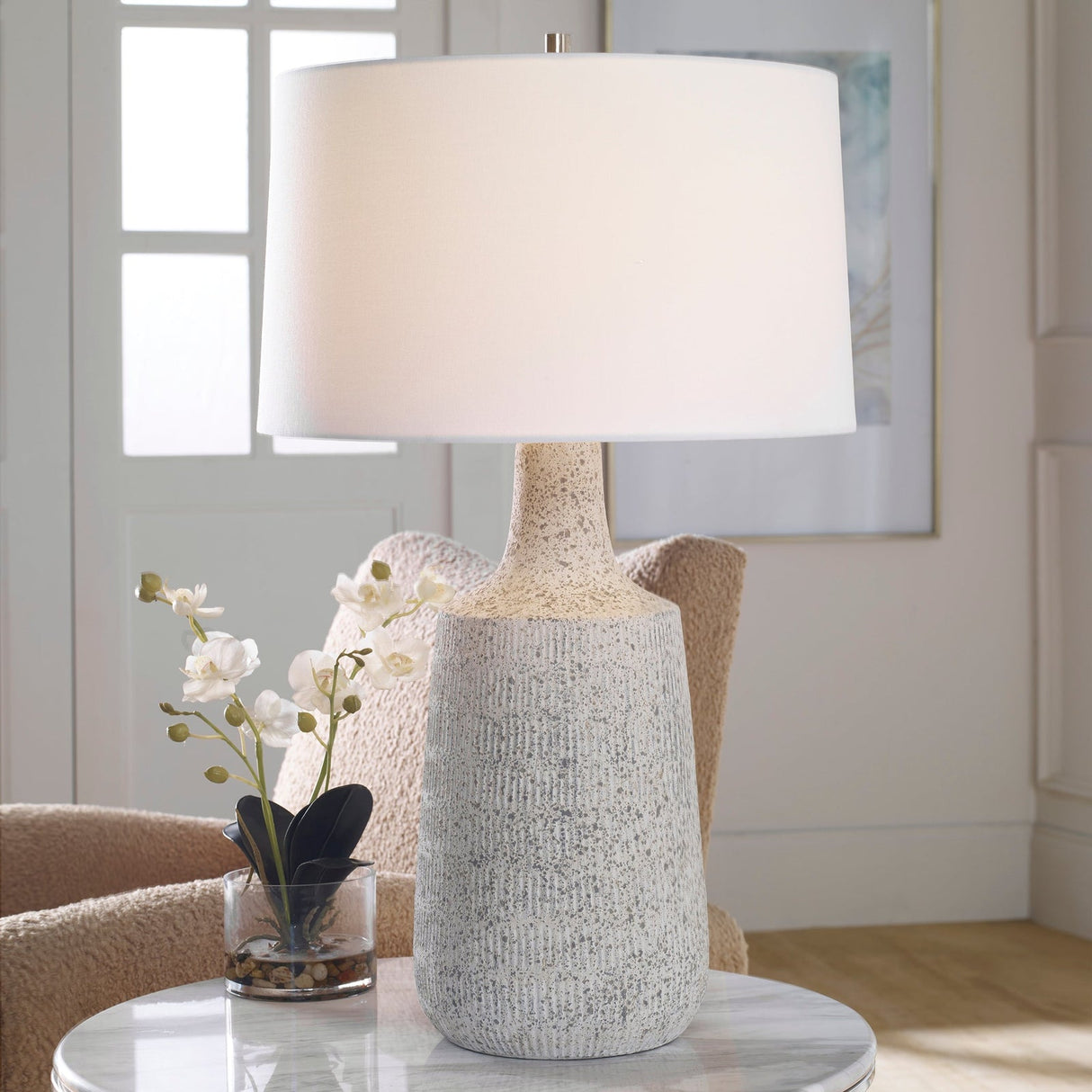 Uttermost Scouts White Table Lamp - Home Elegance USA
