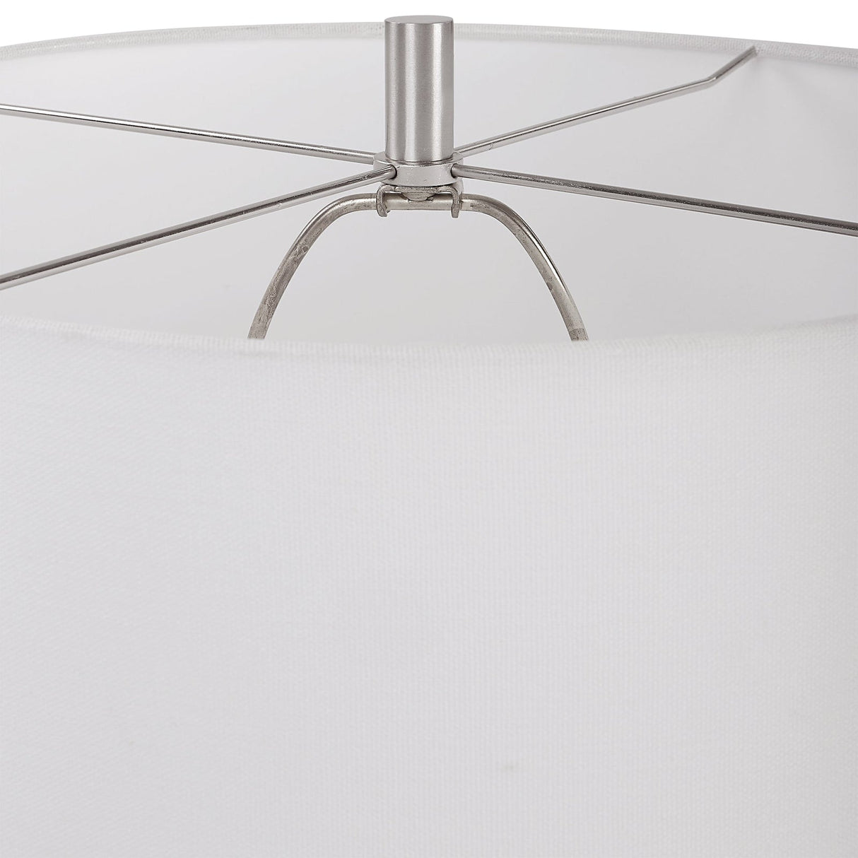 Uttermost Loop White Glaze Table Lamp - Home Elegance USA
