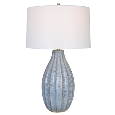 Uttermost Veston Blue Glaze Table Lamp - Home Elegance USA