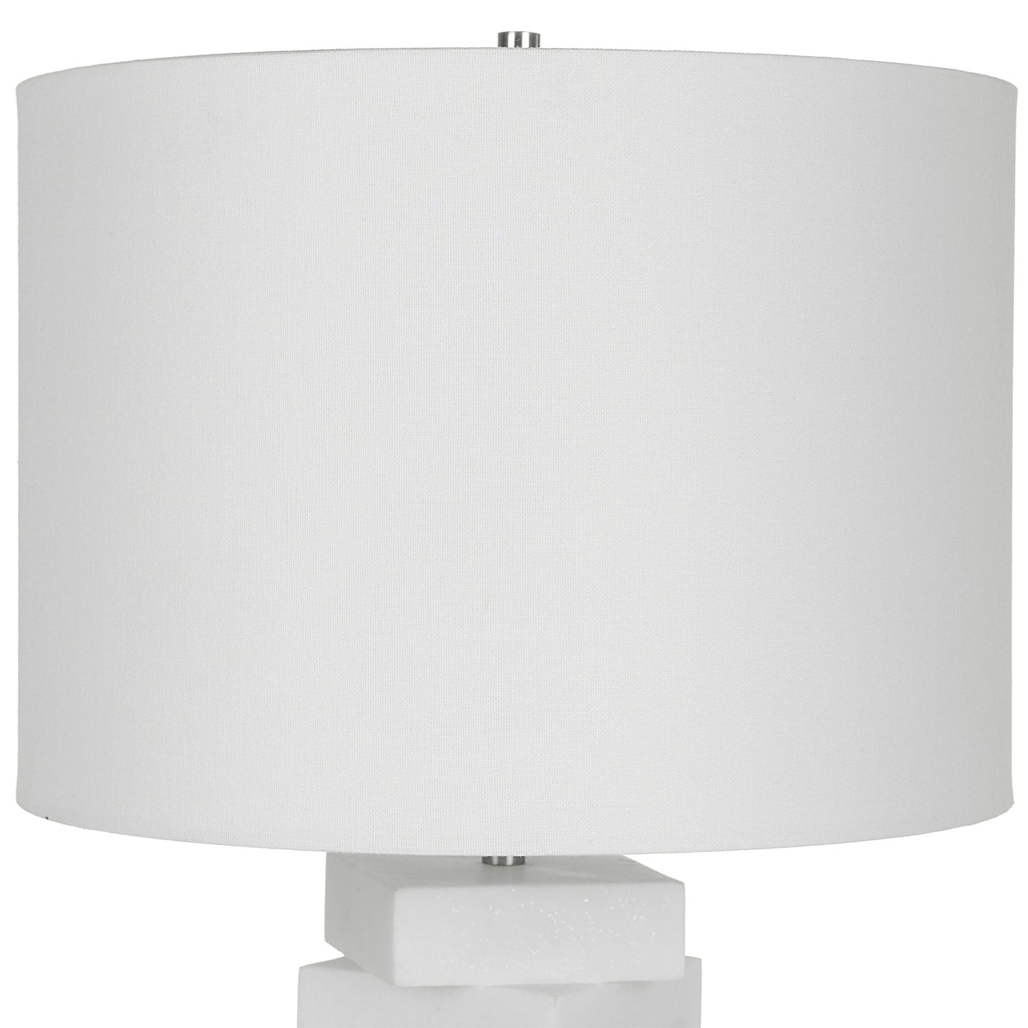 Ascent White Geometric Table Lamp | Uttermost | Home Elegance USA