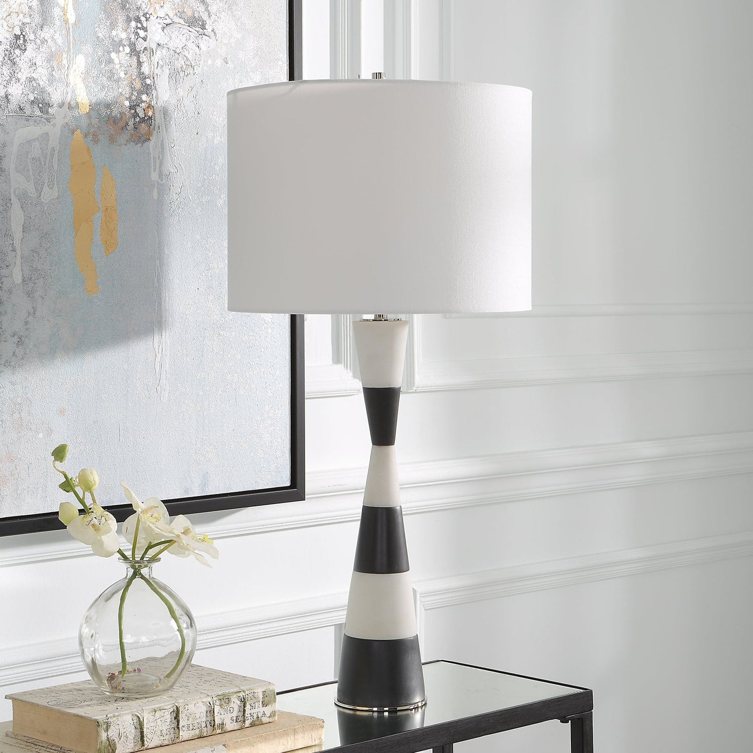 Bandeau Banded Stone Table Lamp | Uttermost | Home Elegance USA