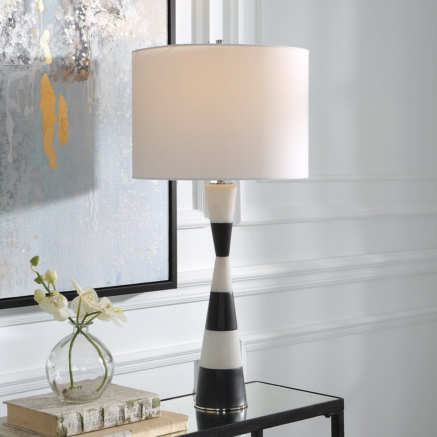 Bandeau Banded Stone Table Lamp | Uttermost | Home Elegance USA