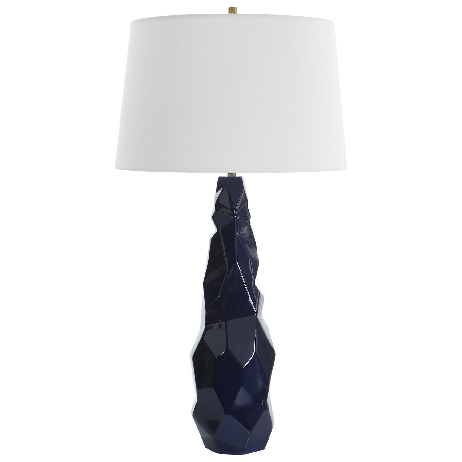 Uttermost Kavos Geometric Blue Table Lamp - Home Elegance USA