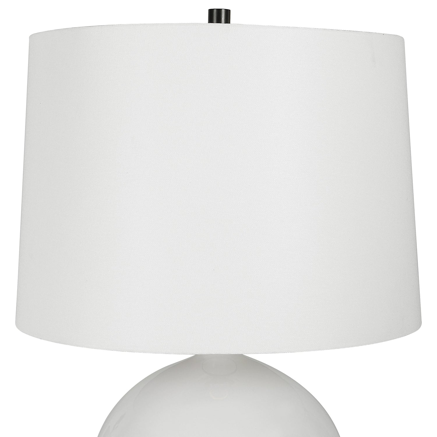 Uttermost Collar Gloss White Table Lamp - Home Elegance USA