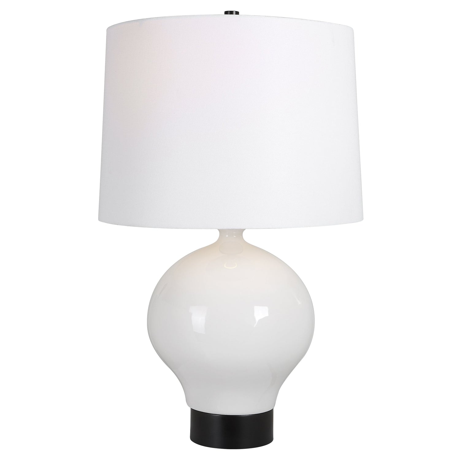 Uttermost Collar Gloss White Table Lamp - Home Elegance USA