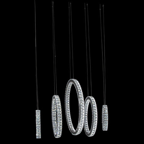 Michael Amini Lighting Solar Hoops Led Chandelier Large - Home Elegance USA