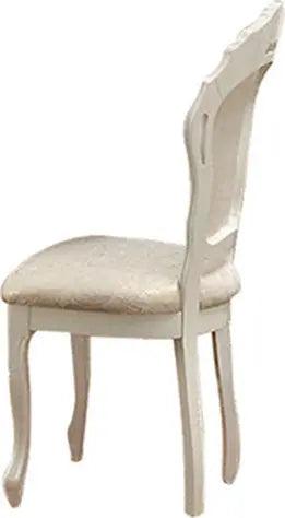 Leonardo Classic Rectangular Dining Room Set By Esf Furniture - Glossy Ivory Finish - ESF Furniture