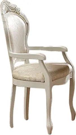 Leonardo Classic Rectangular Dining Room Set By Esf Furniture - Glossy Ivory Finish - ESF Furniture