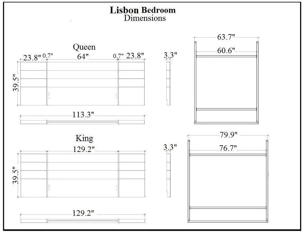 Lisbon Premium Bedroom set by J&M Furniture J&M Furniture