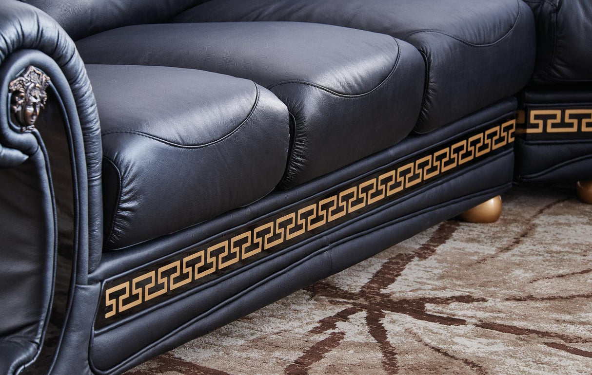 Apolo Sectional Left Facing Black - Apolosectleftblack | ESF | Home Elegance USA