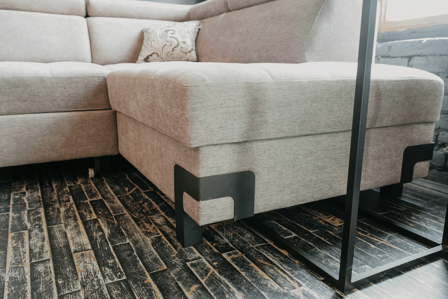 Esf Furniture - Garda Sectional Left W/ Bed And Storage - Gardasectionalleft
