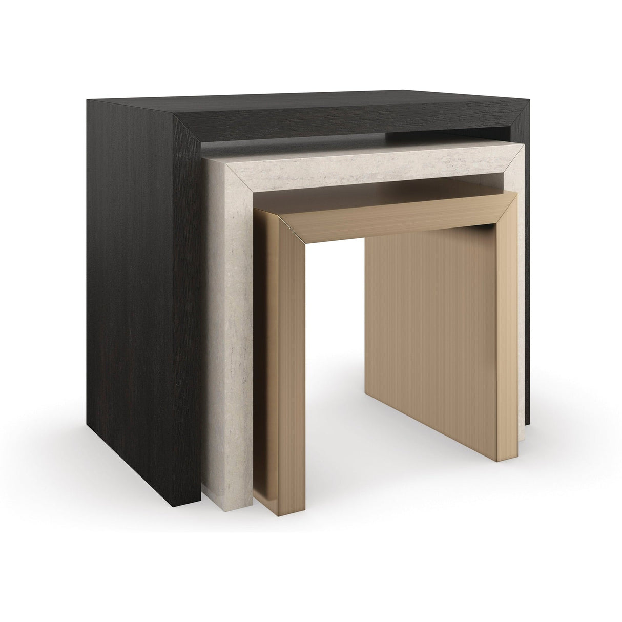 Caracole Modern Principles Contrast Nesting Tables - Home Elegance USA