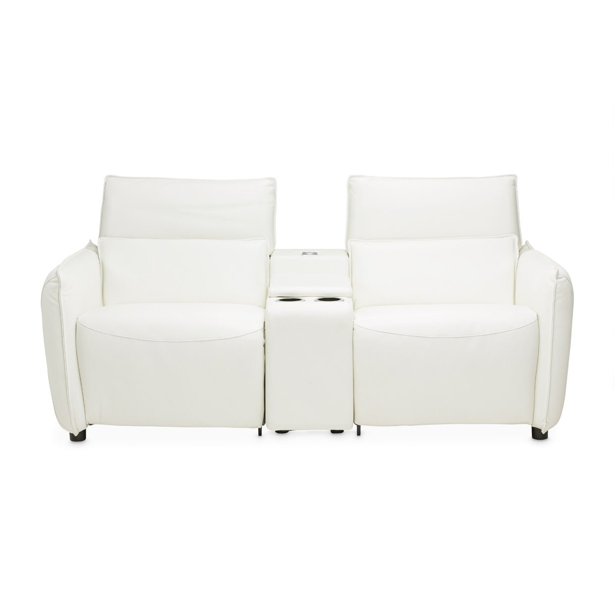 Michael Amini Mia Bella Verona Sectional Loveseat W/Storage Console 3Pc - Home Elegance USA